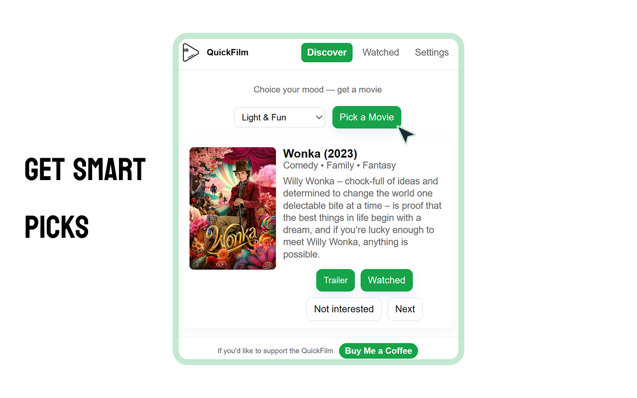 QuickFilm - Mood-Based Movie Picker gallery image