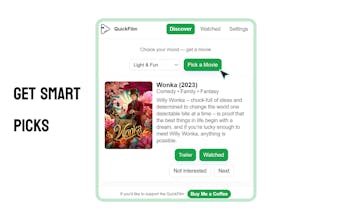 QuickFilm - Mood-Based Movie Picker gallery image