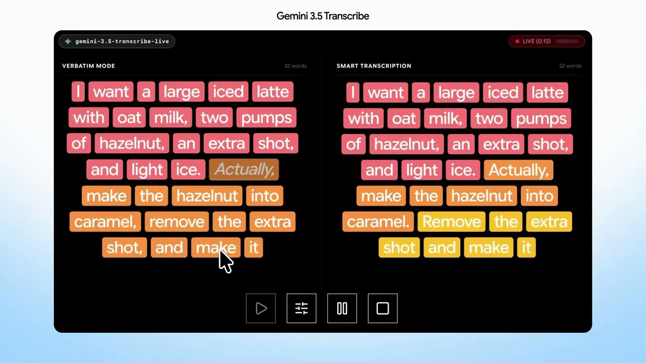 Gemini 3.5 Transcribe gallery image