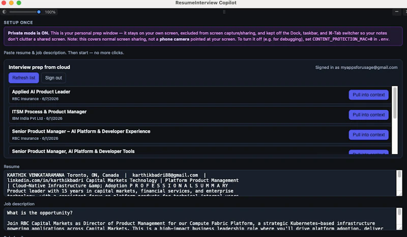 Resume Interview screenshot 19