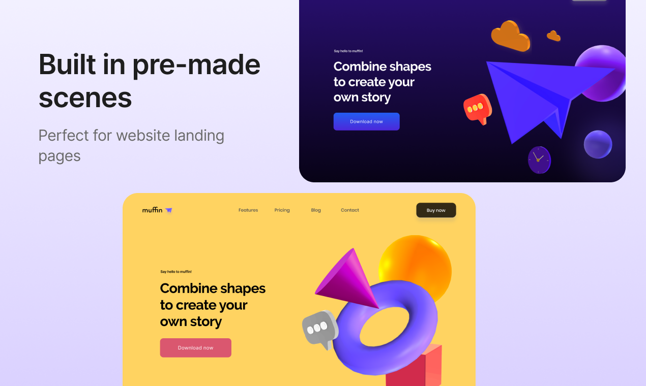 Muffin-3d Shapes gallery image