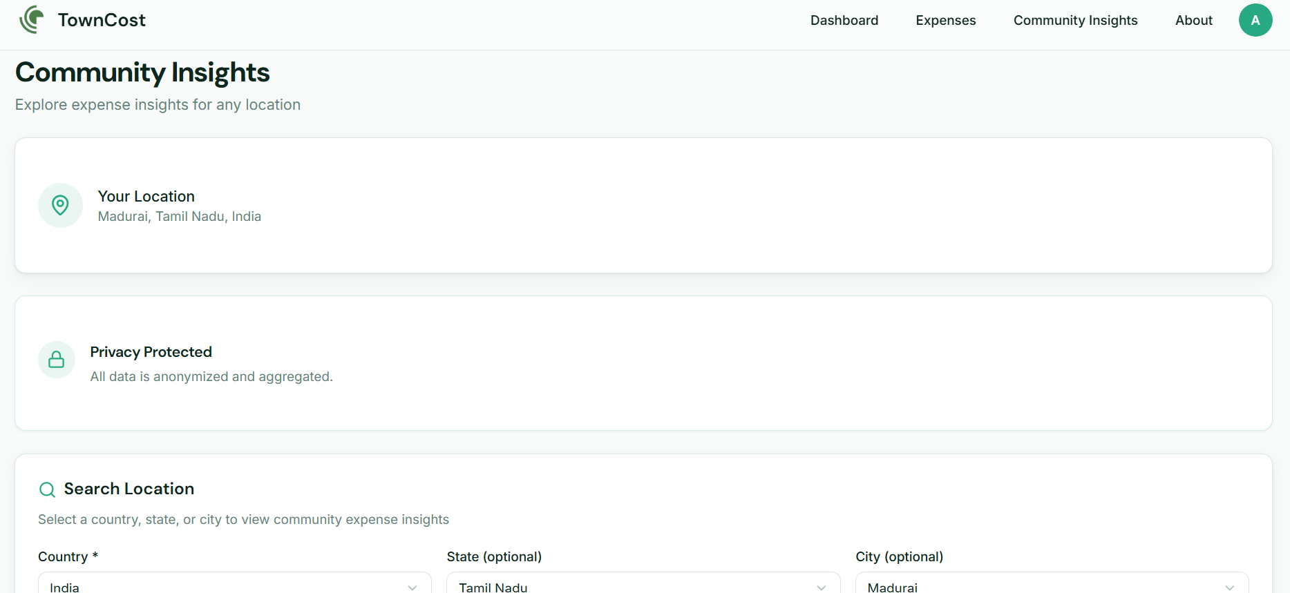 TownCost - Screenshot 5 showing product features and functionality