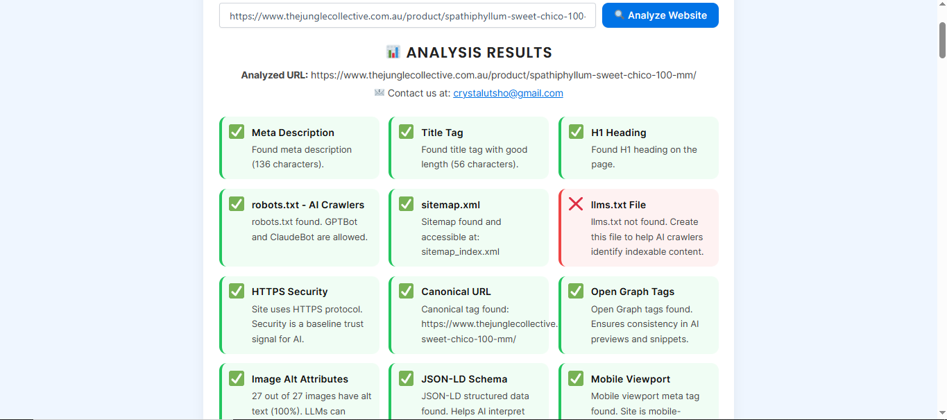 AI Visibility Checker by SkyOfTools - Screenshot 2 showing product features and functionality