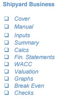 Shipyard Business Financial Model gallery image