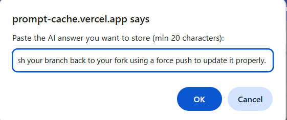 Prompt Cache (Beta version) gallery image
