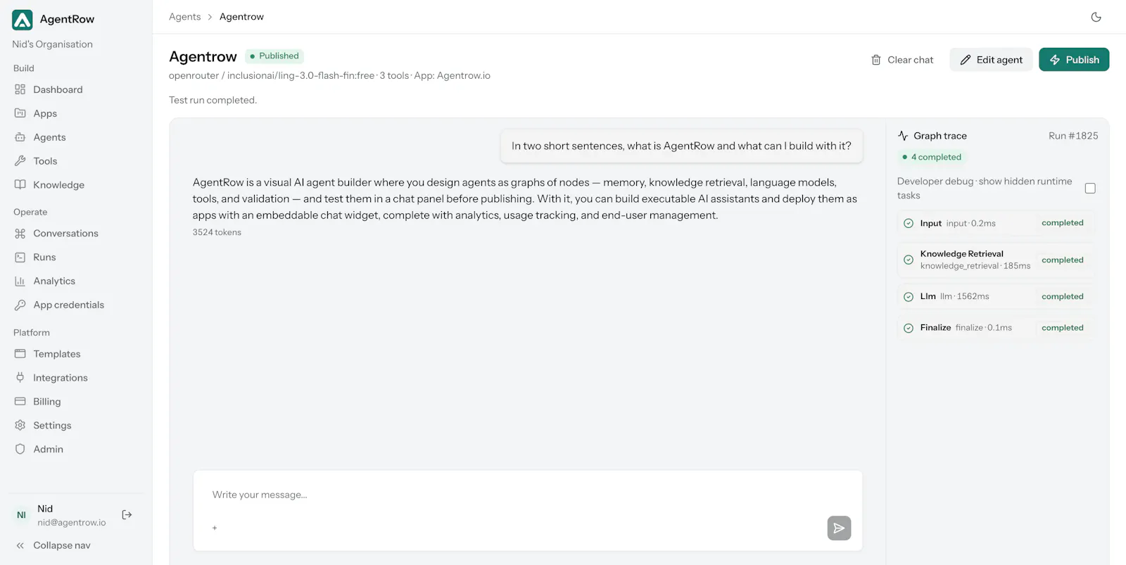 AgentRow screenshot 2