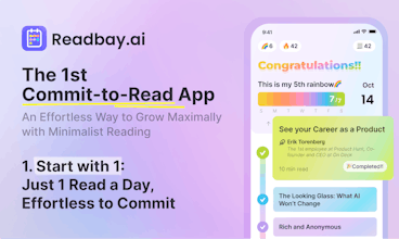 AI를 활용한 코칭은 Readbay 앱의 매일 참여를 장려합니다.
