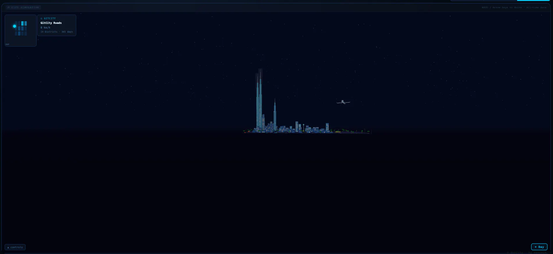 GitCity: Your GitHub contributions as 3D city you can drive through ...