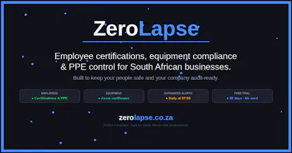 ZeroLapse - HSE Compliance & Safety App gallery image