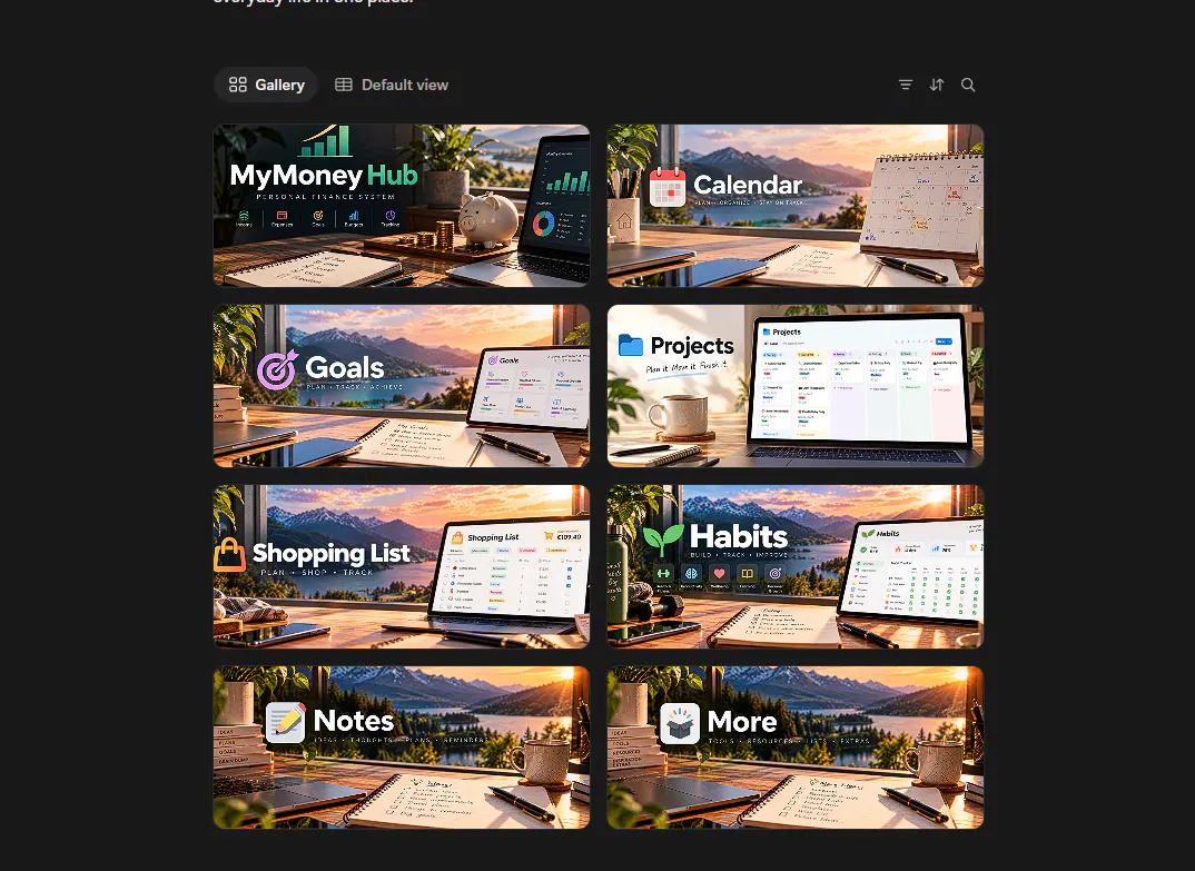 Life HQ — All-in-One Notion Life Planner gallery image