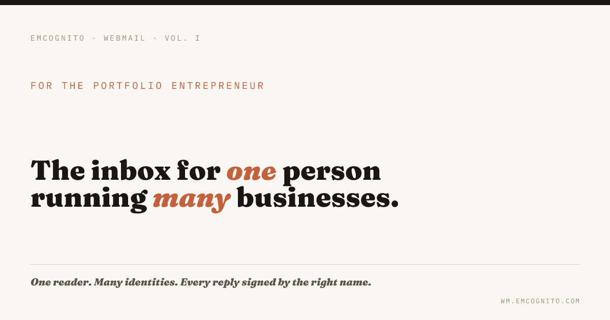 Emcognito WebMail gallery image