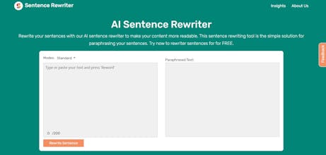 AI Sentence Rewriter gallery image