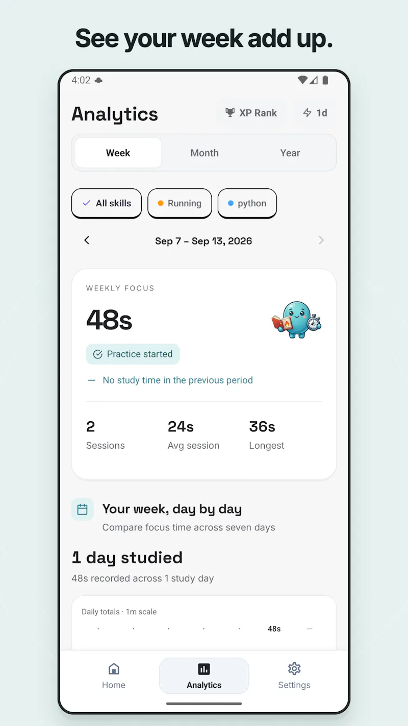 BoostSkill: Focus Study Timer screenshot 4