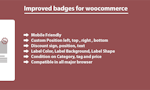 Improved badges for woocommerce image