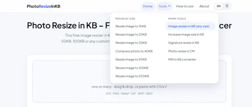 Photo Resize in KB gallery image