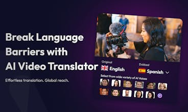 Video Translator by Wavel AI gallery image
