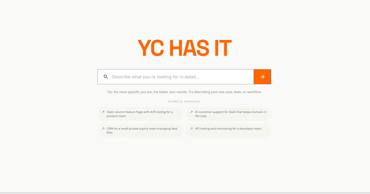 YC has it