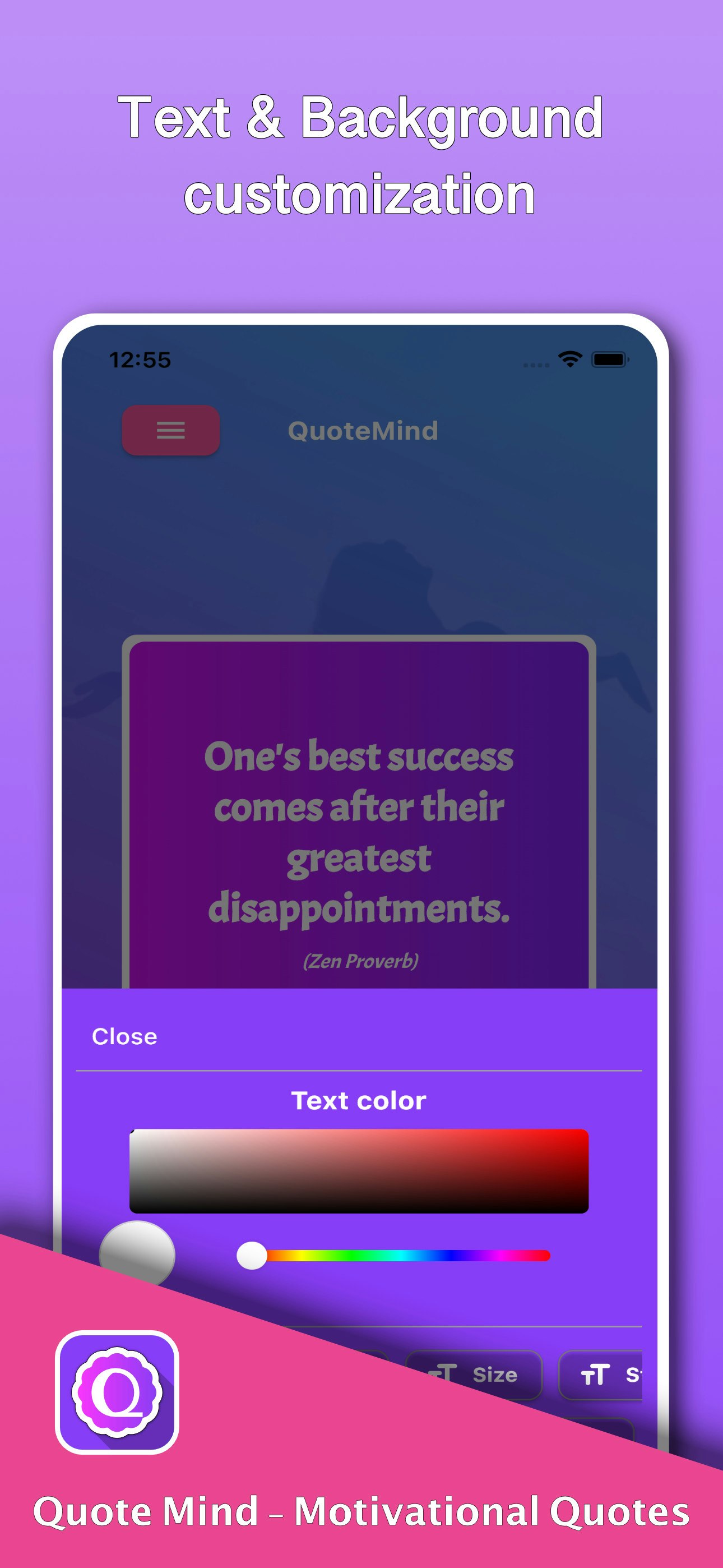 Citas motivacionales - Aplicación para iOS y Android para inspirarme en citas motivacionales media 3