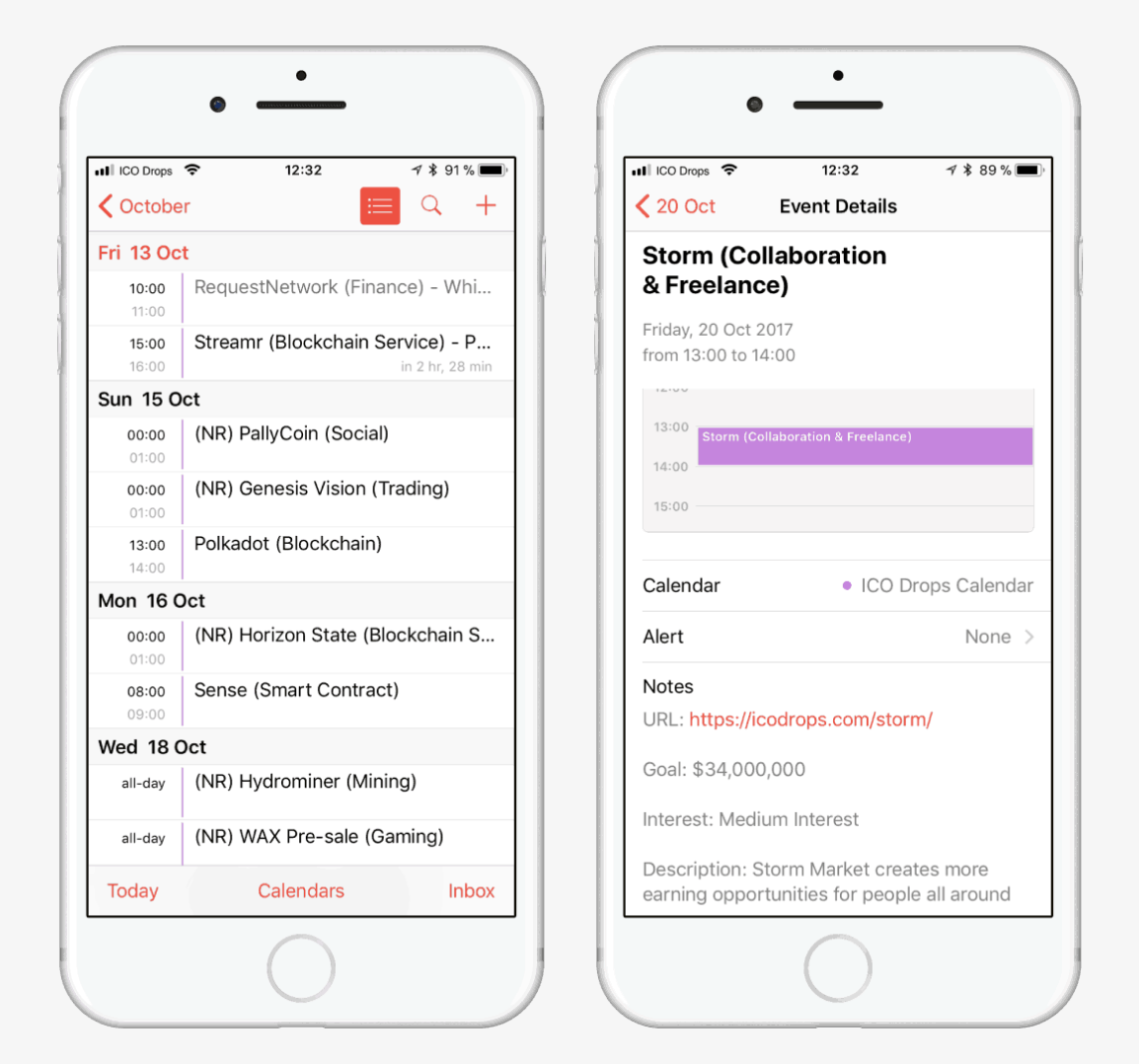 ICO Calendar by ICO Drops gallery image