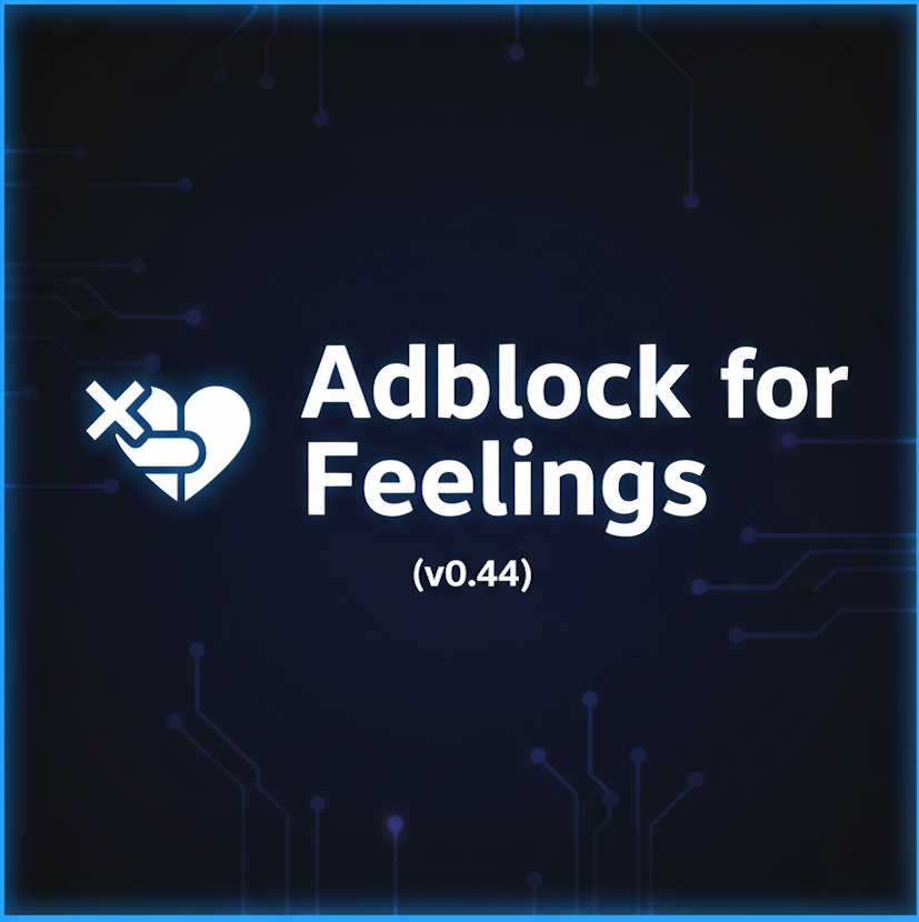 Média Adblock for Feelings - Mute the manipulation layer in marketing. 1