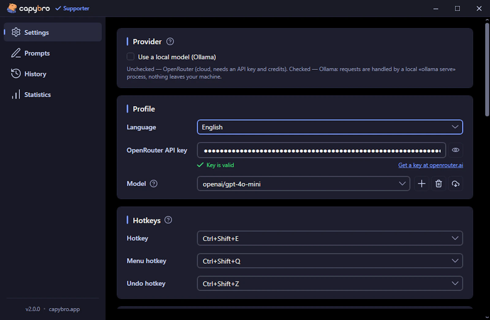 CapyBro screenshot 2
