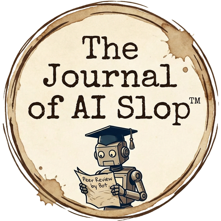 The Journal of AI Slop - Main product screenshot demonstrating key features and user interface