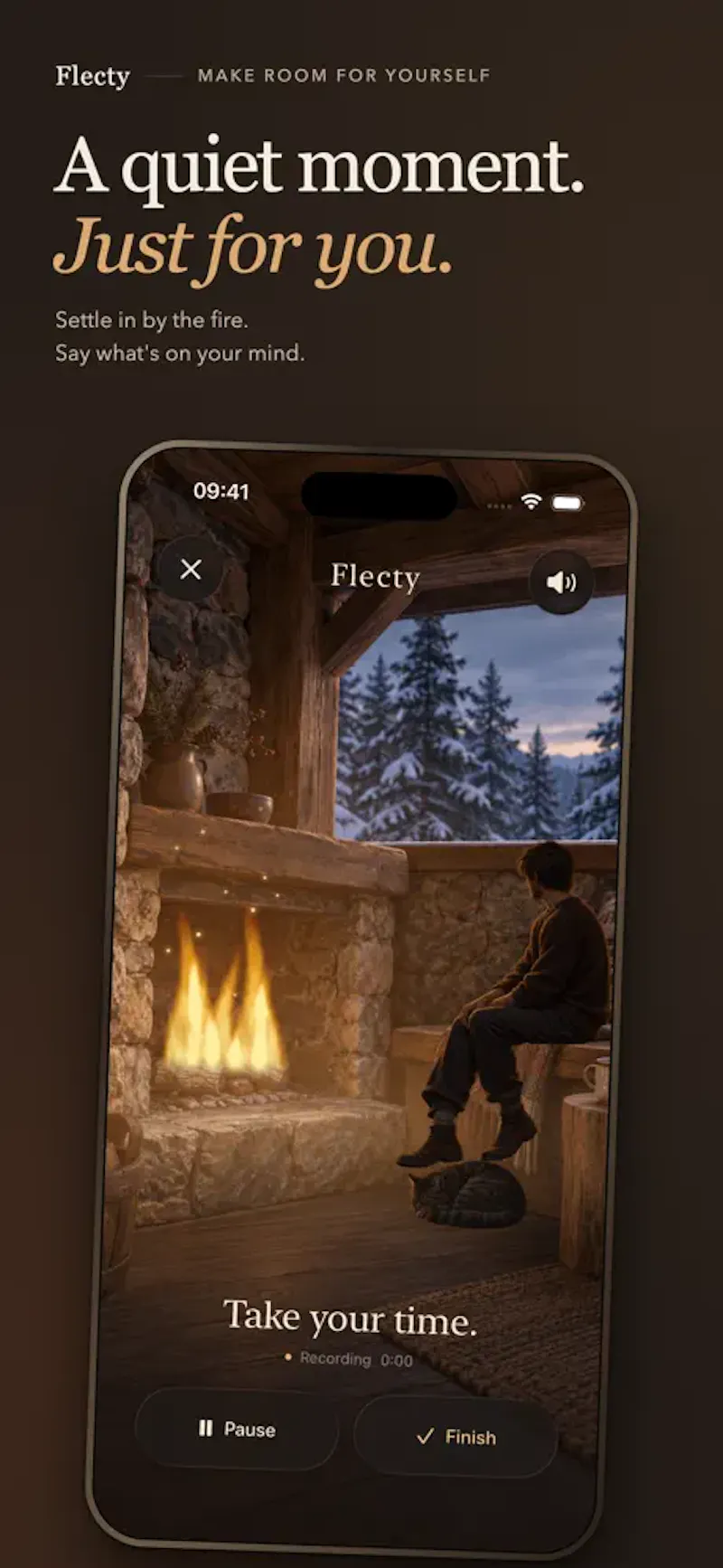Flecty - voice journal app screenshot 3