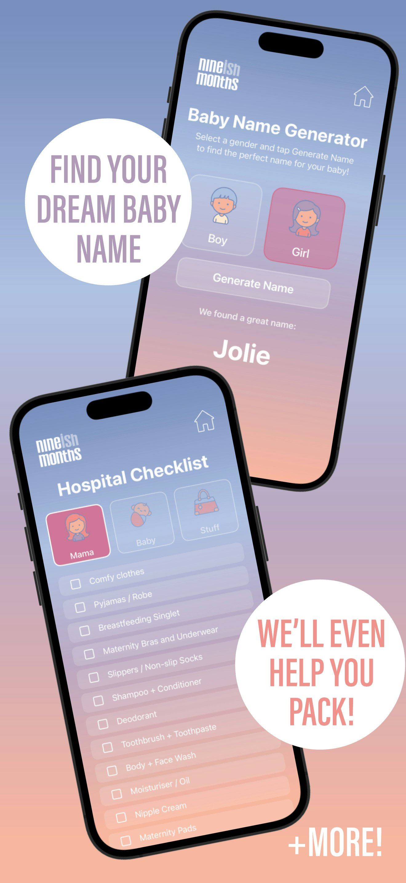 Nineish Months Pregnancy App gallery image