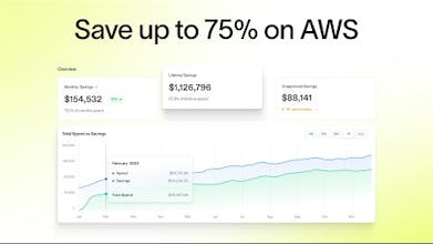 Uma captura de tela do nosso painel de automação da AWS, mostrando economia de custos para EC2 e RDS.