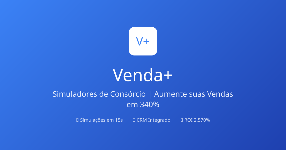 Venda+ CRM de Consórcio gallery image
