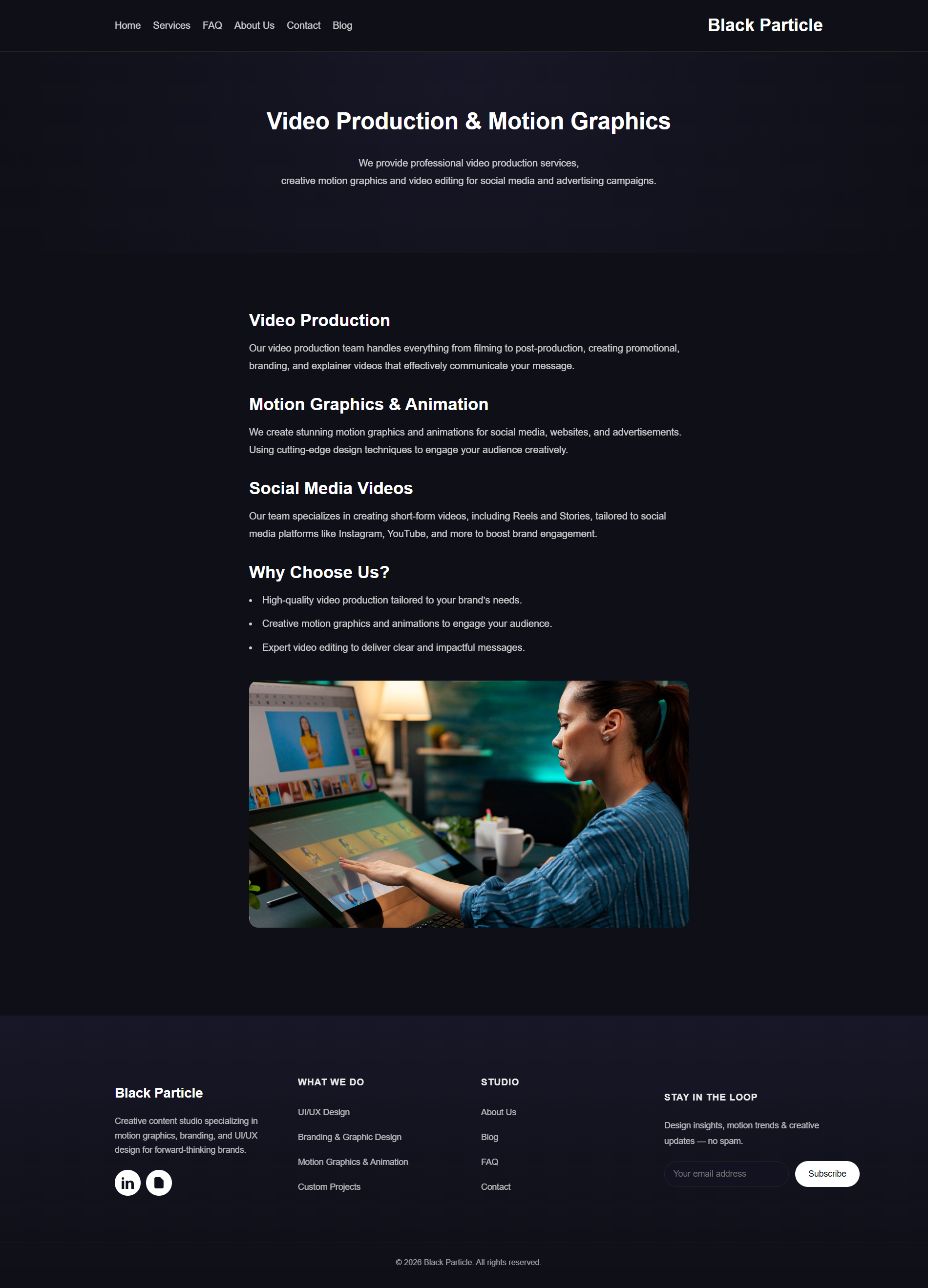 Black Particle - Screenshot 2 showing product features and functionality