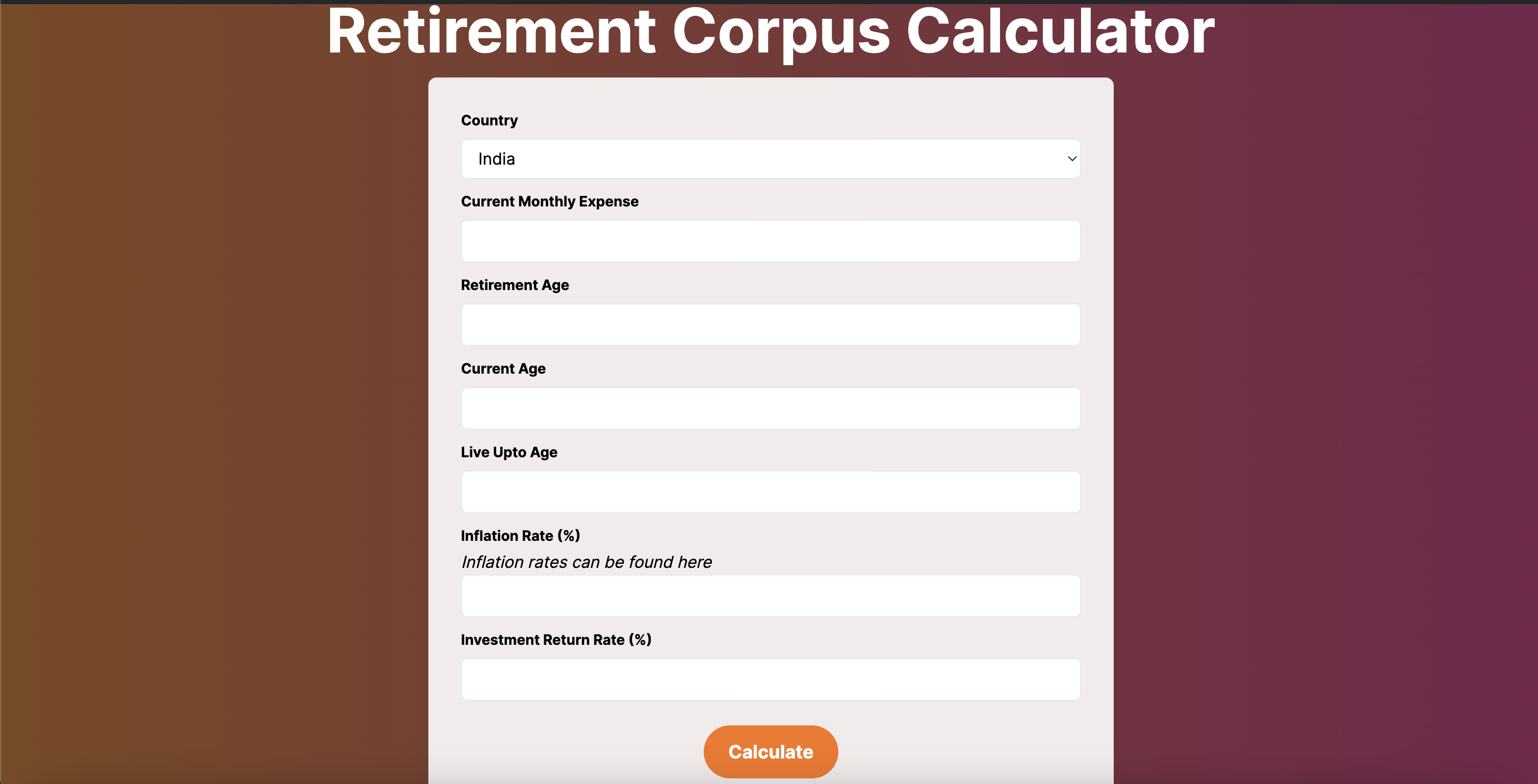 Calculadora de corpus de aposentadoria media 2