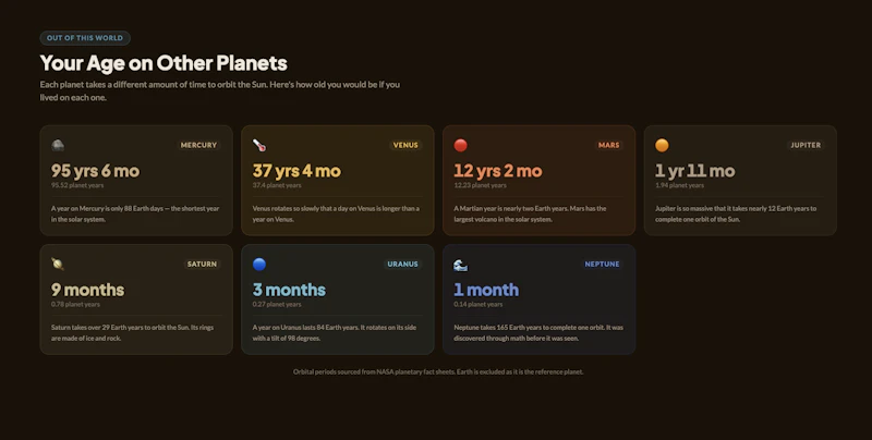 AgeCalcFree screenshot 3