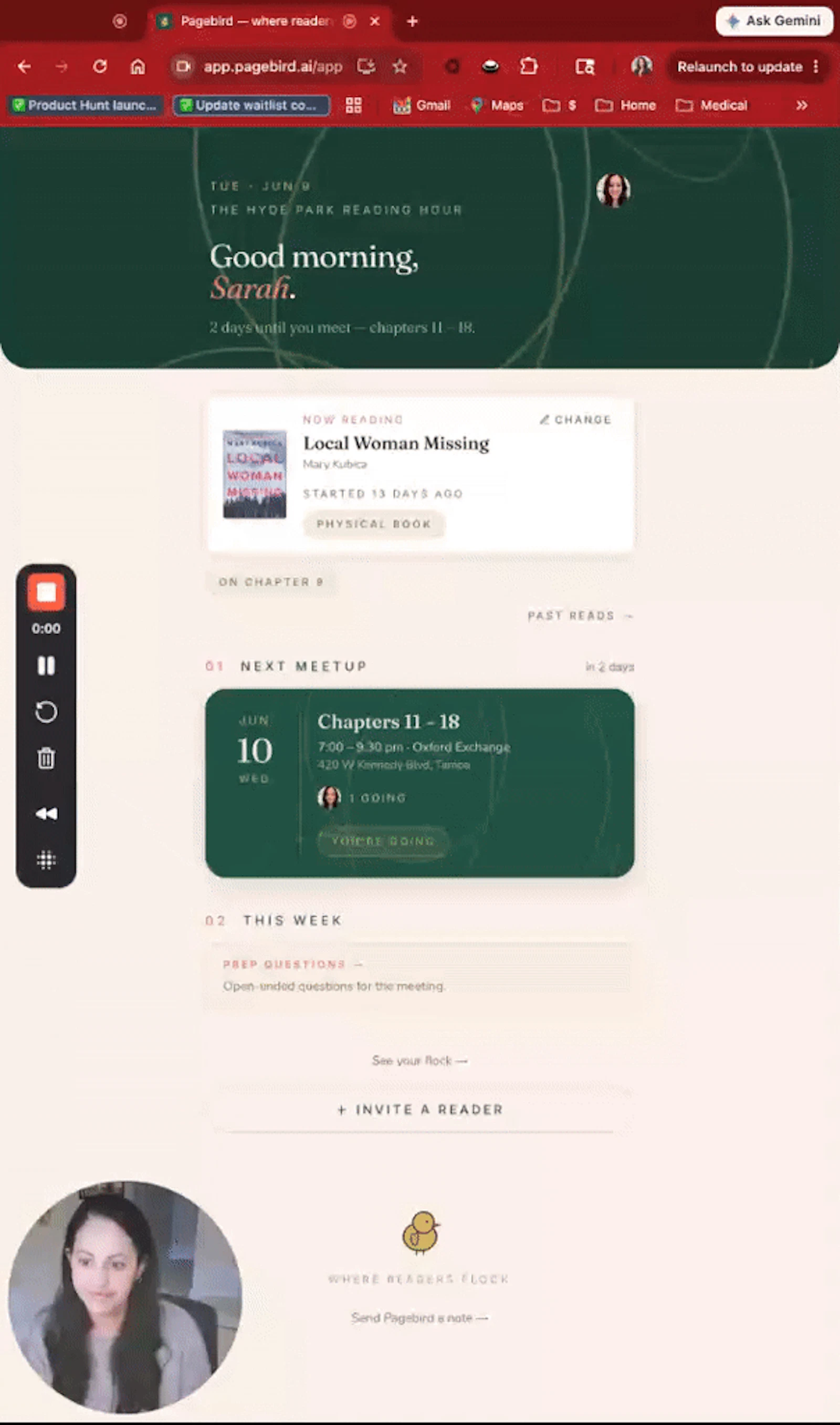 Pagebird screenshot 1 (video preview)