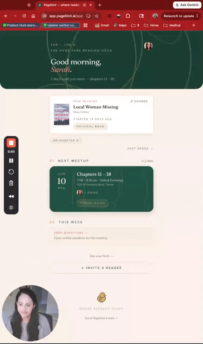 Pagebird screenshot 1 (video preview)