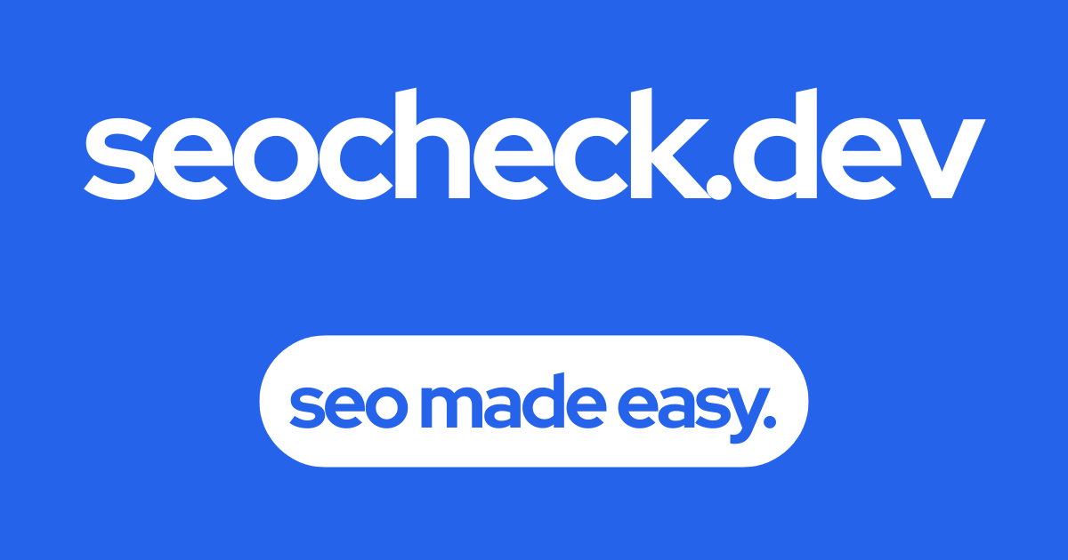 seocheck.dev media 1