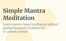 Simple Mantra Meditation media 3