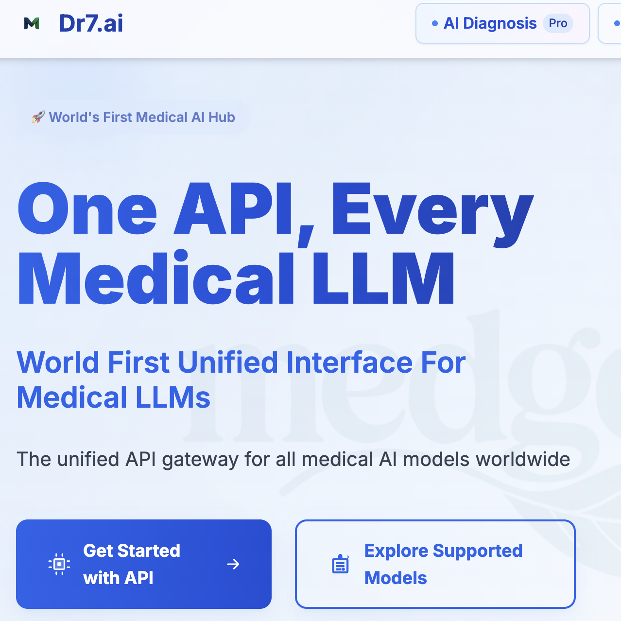 Dr7.ai medical api all in one  logo