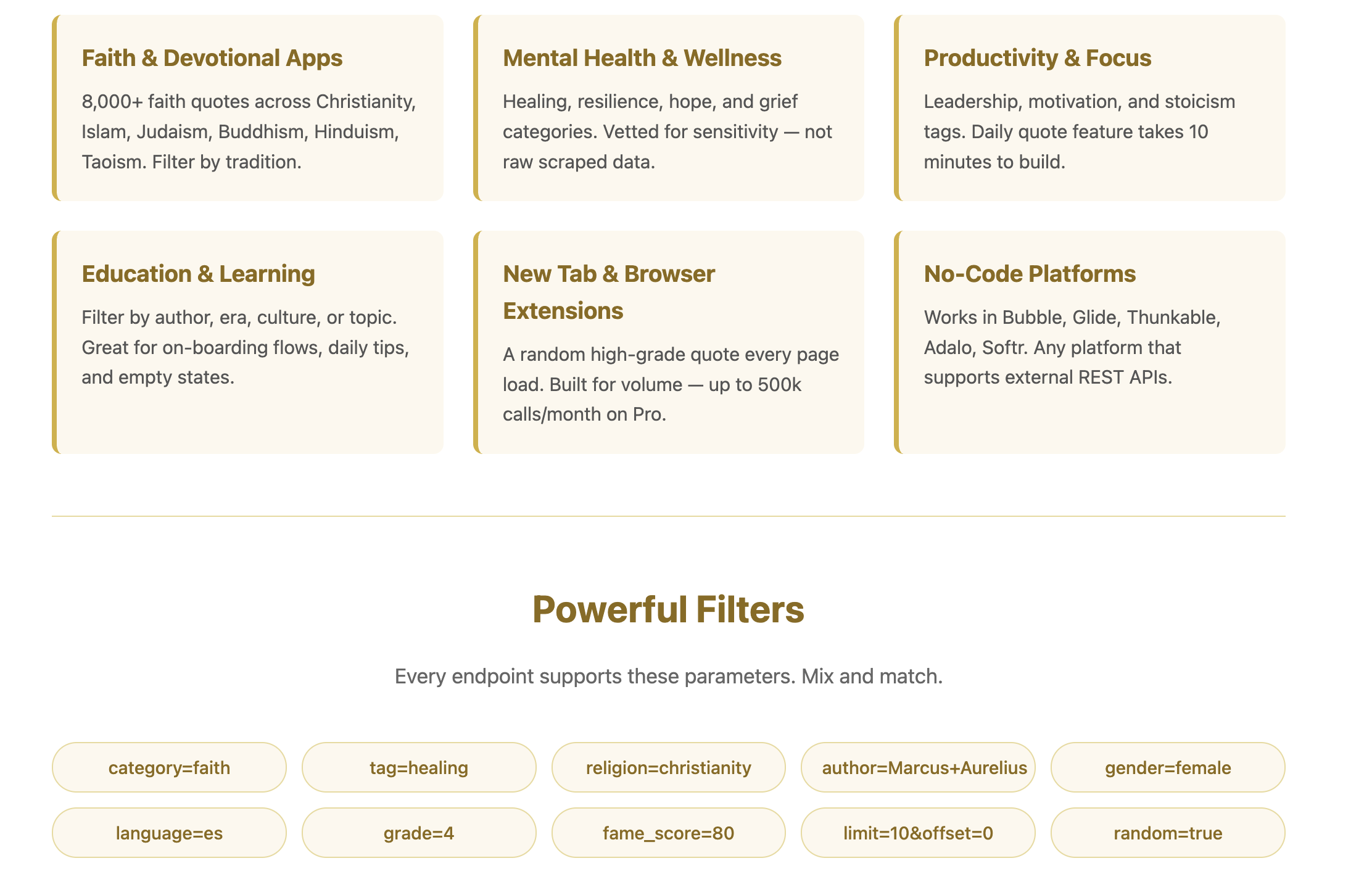 Quotable Wisdom API gallery image