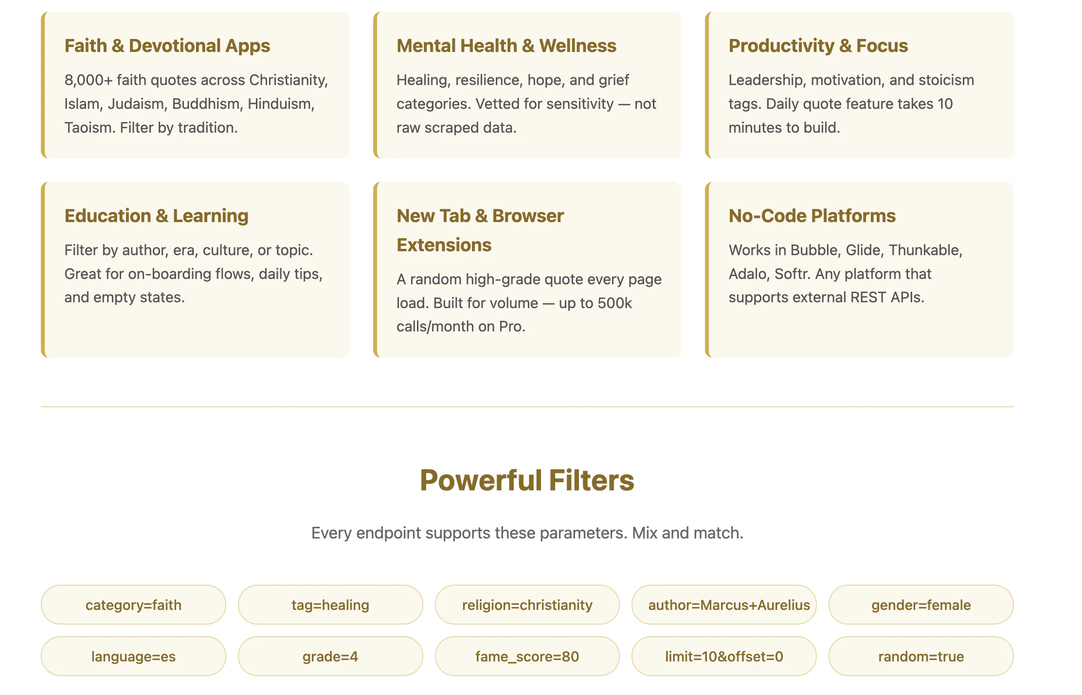 Quotable Wisdom API screenshot 1