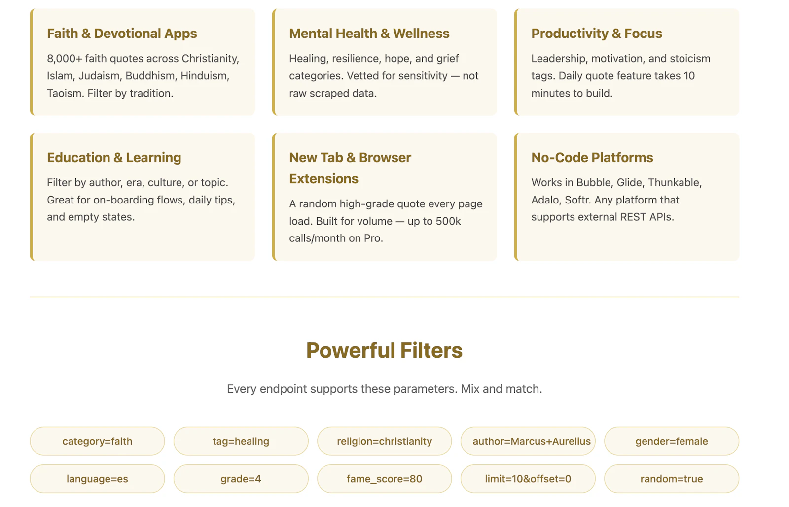 Quotable Wisdom API screenshot 2