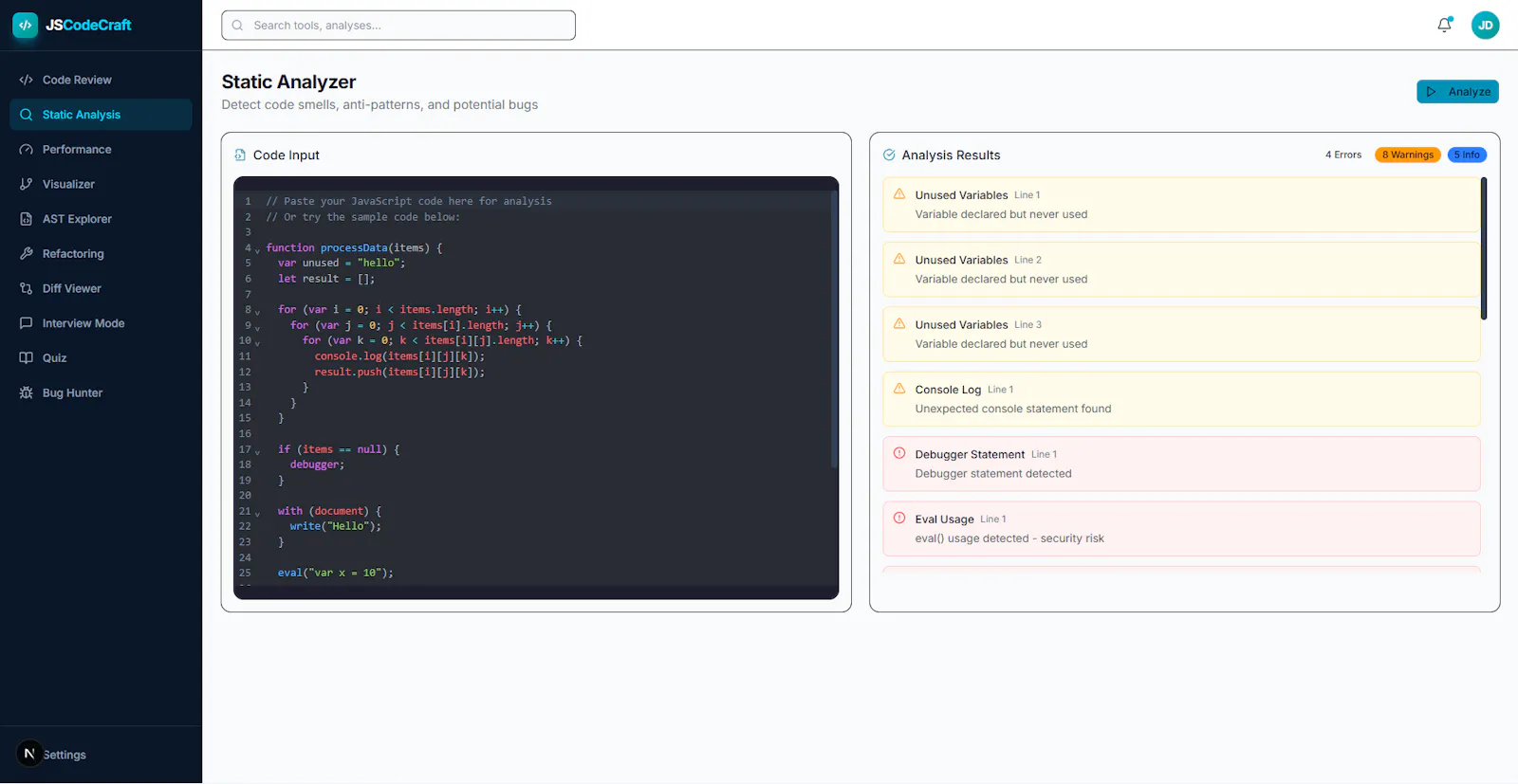 JSCodeCraft screenshot 8