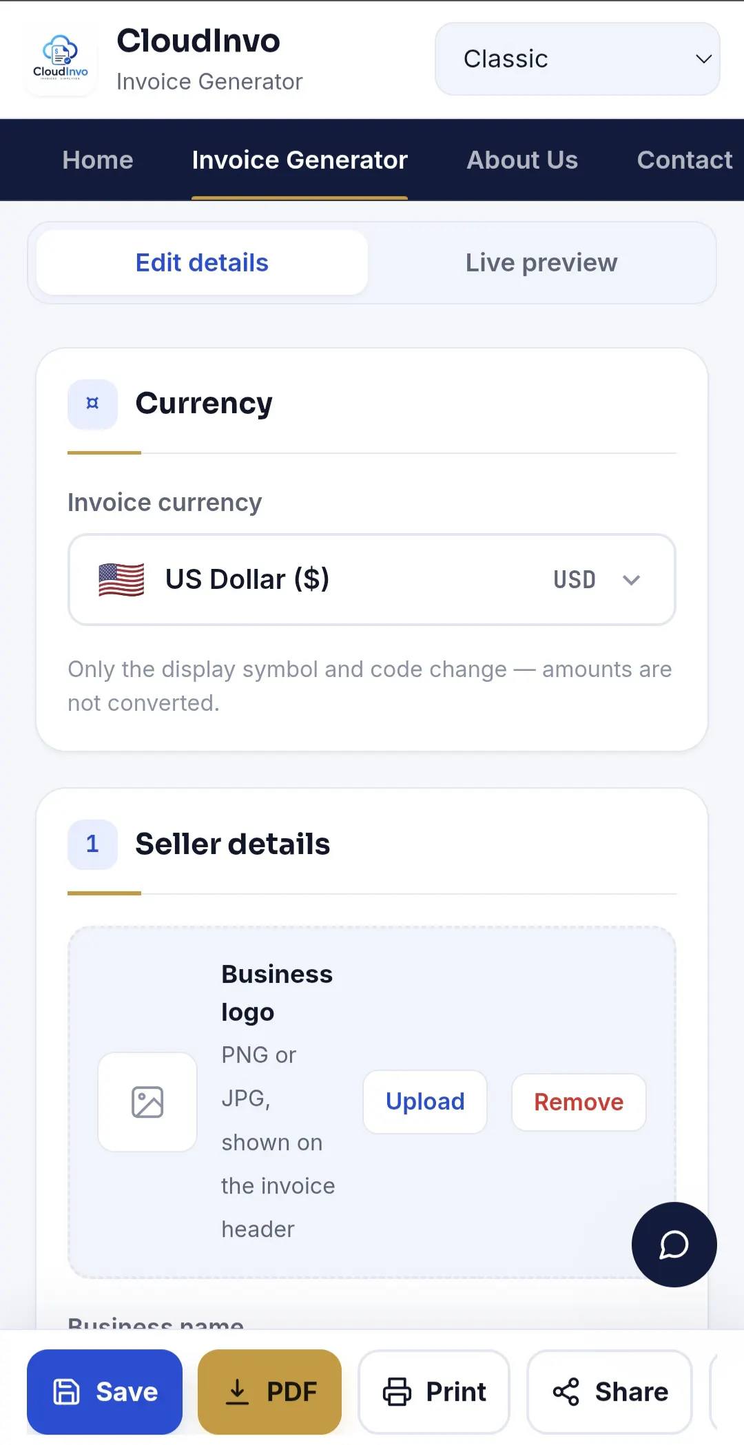 CloudInvo — Invoice Generator gallery image