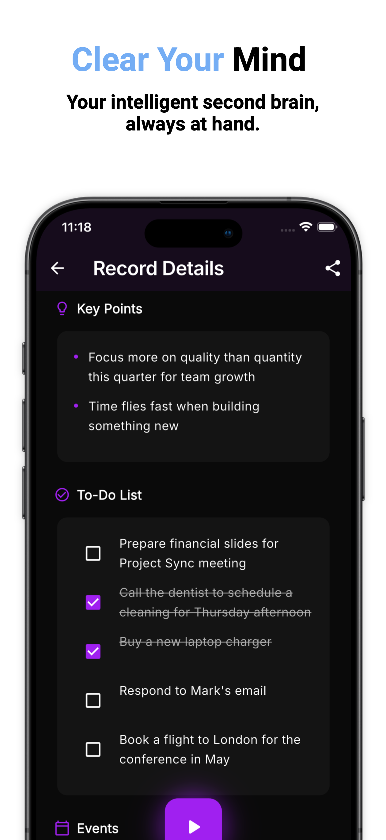 AurIQ - Main product screenshot demonstrating key features and user interface