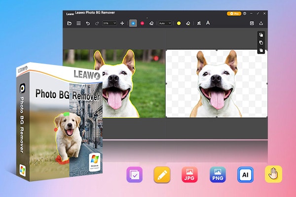 Leawo Photo Bg Remover - Автоматически удалить фоновый фон оптом и изменить его медиа 1