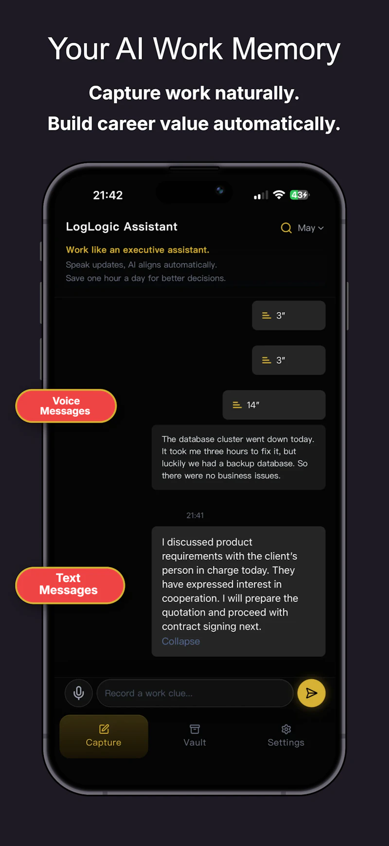 LogLogic: Al Work Memory screenshot 1