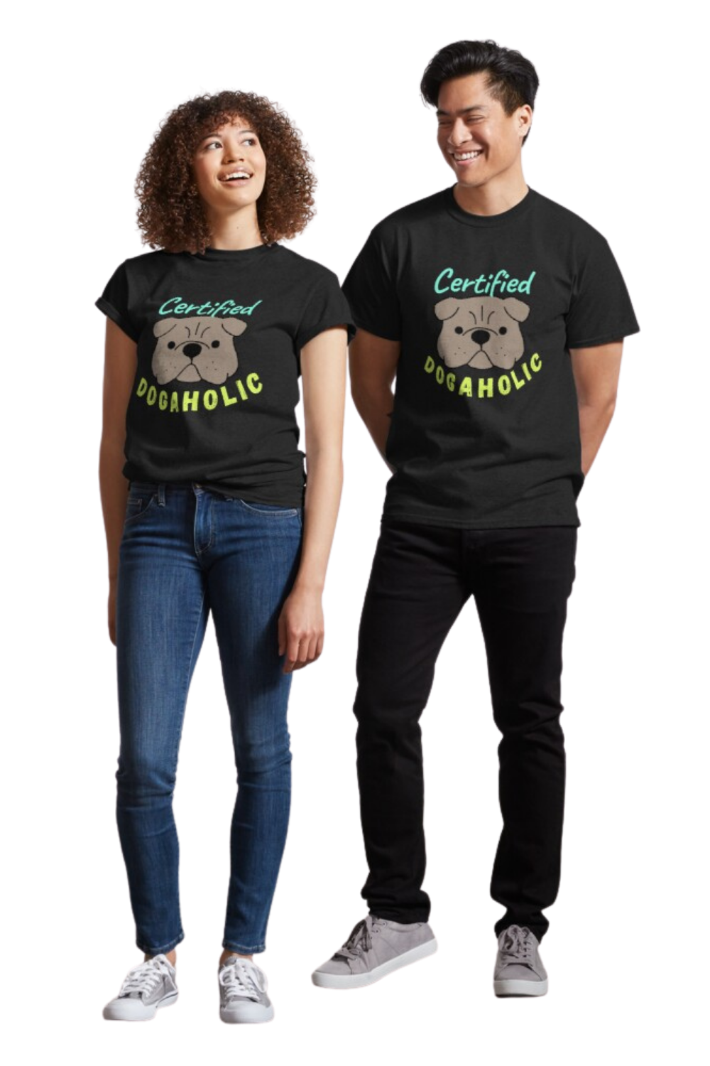 เสื้อยืด Dogaholic Classic ที่ผ่านการรับรอง - ฉันเป็น Dogaholic ที่ได้รับการรับรองซึ่งรัก Dog Dog Classic T-Shirt media 4