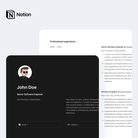 Ultimate Notion Resume Builder