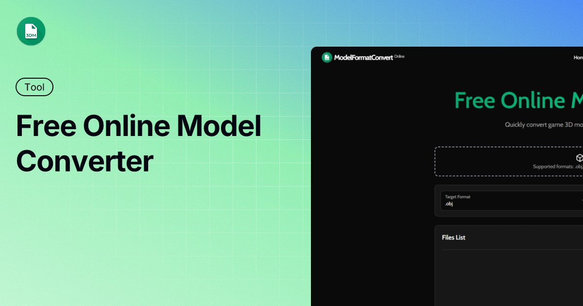 Mídia 1 de Modelformatconvert - Converta rapidamente os arquivos do modelo 3D do jogo.Comece livre.
