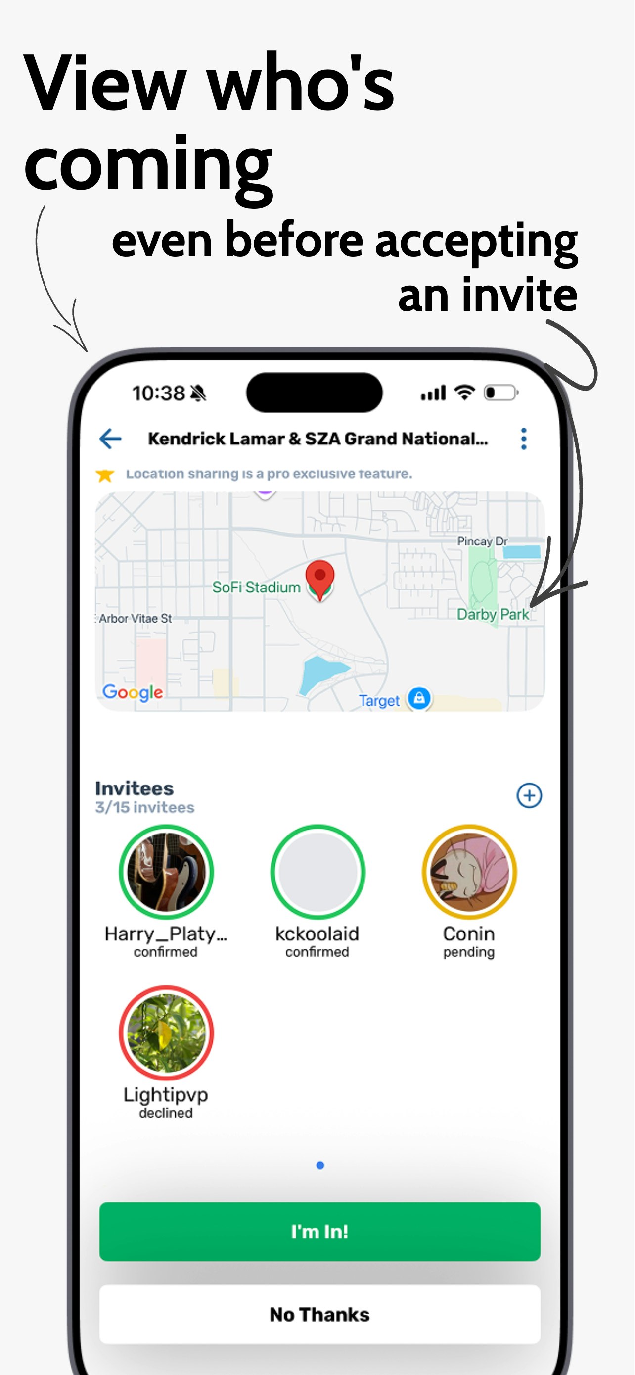 Rally Base - Rally Together: invites, chat, location sharing, & more media 5